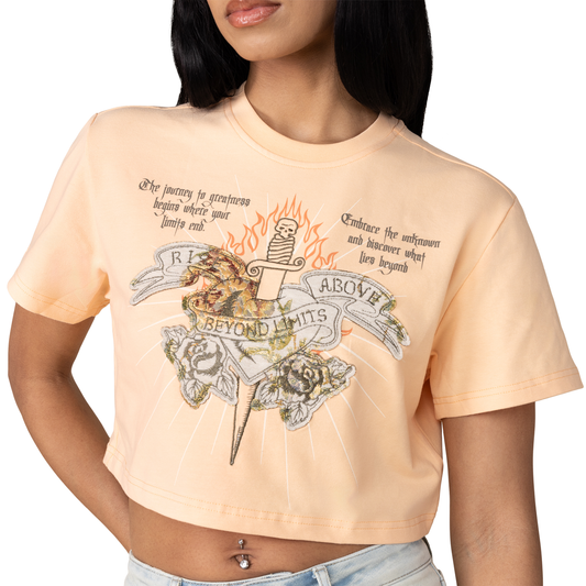 GRAPHIC CROP FIT T-SHIRT