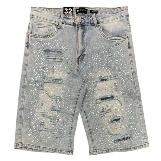 LIGHT BLUE JEAN SHORTS