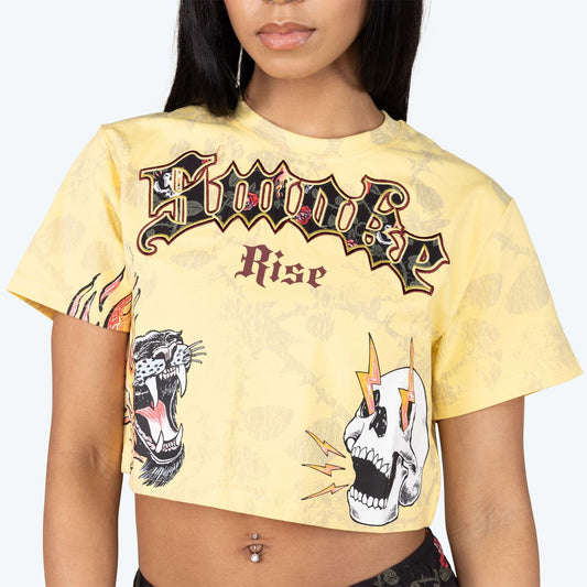 TAPESTRY PATCHED CROP TSHIRTS