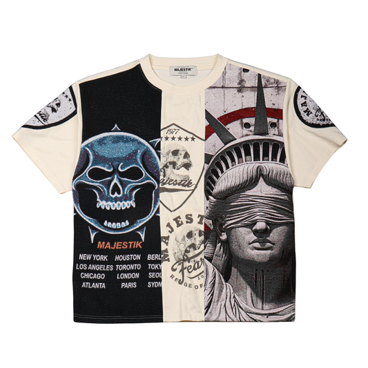 MEN’S TAPESTRY MIX CROPPED TEE