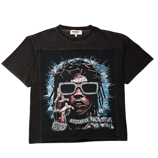 MEN’S TAPESTRY MIX CROPPED TEE