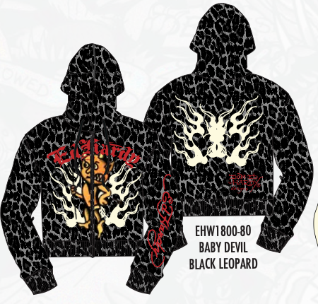 BABY DEVIL ZIP FRONT HOODIE