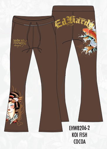 KOI FISH BOOT CUT SWEATPANT