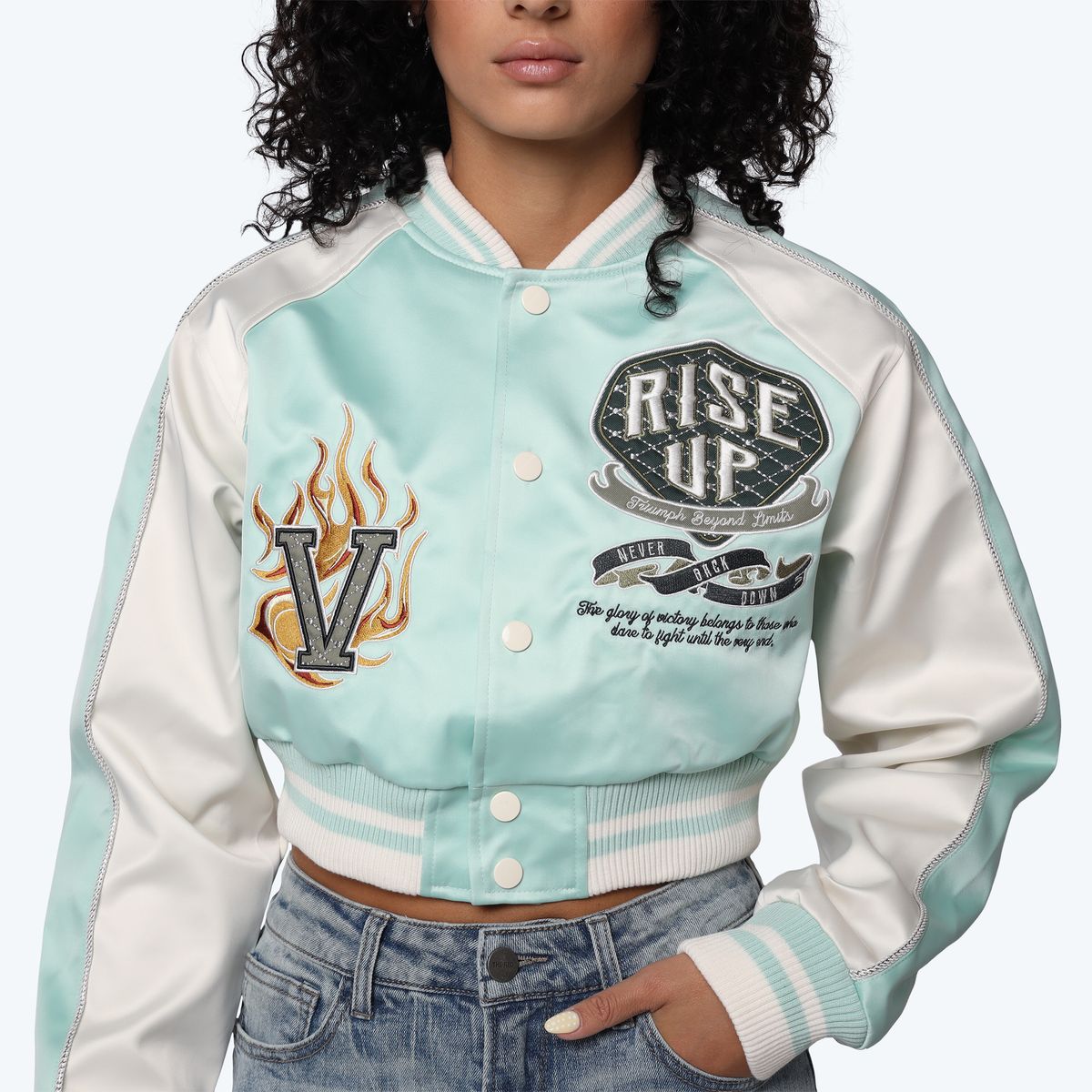VARISITY CROPPED LIGHT JACKET