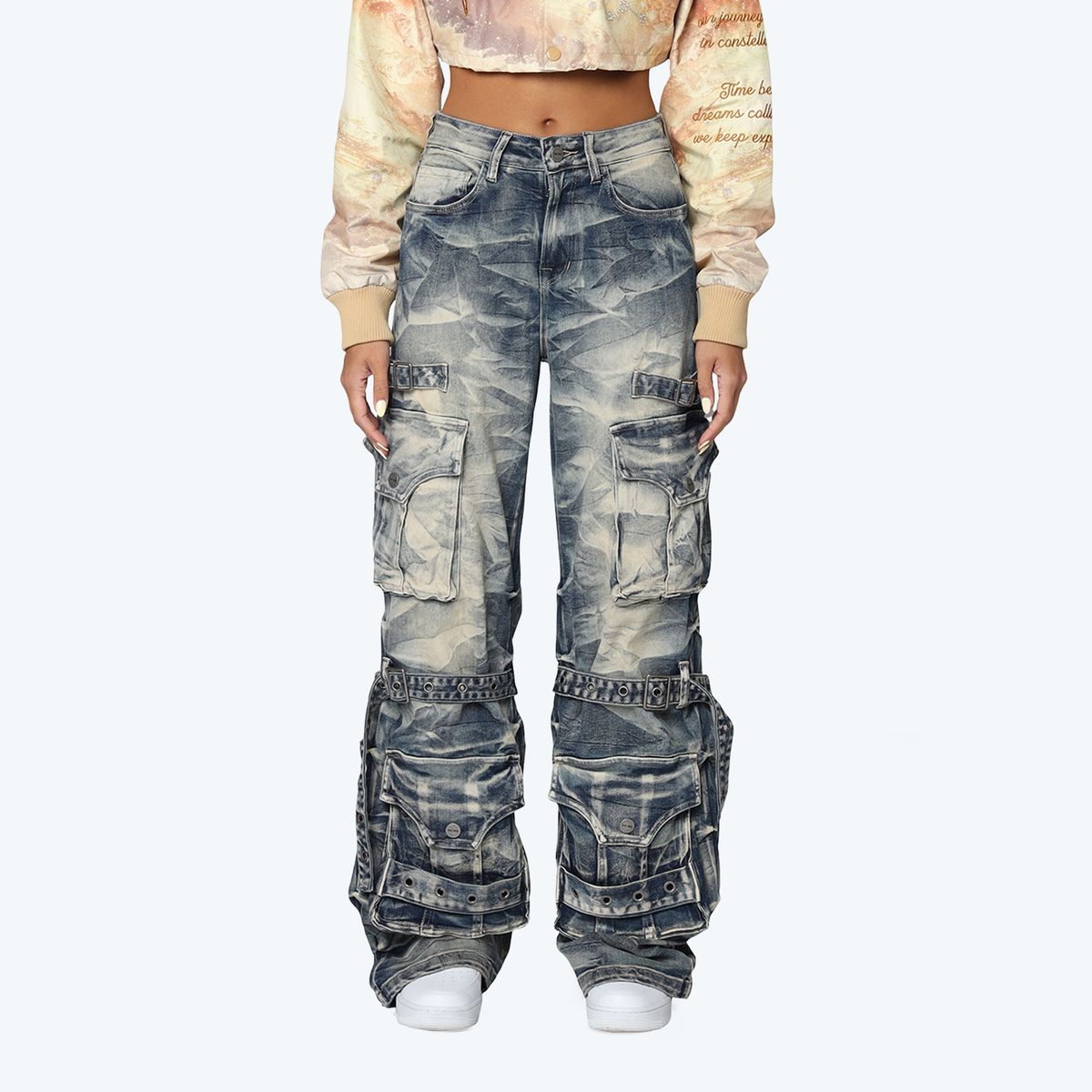 HIGH RISE WIDE LEG JEANS