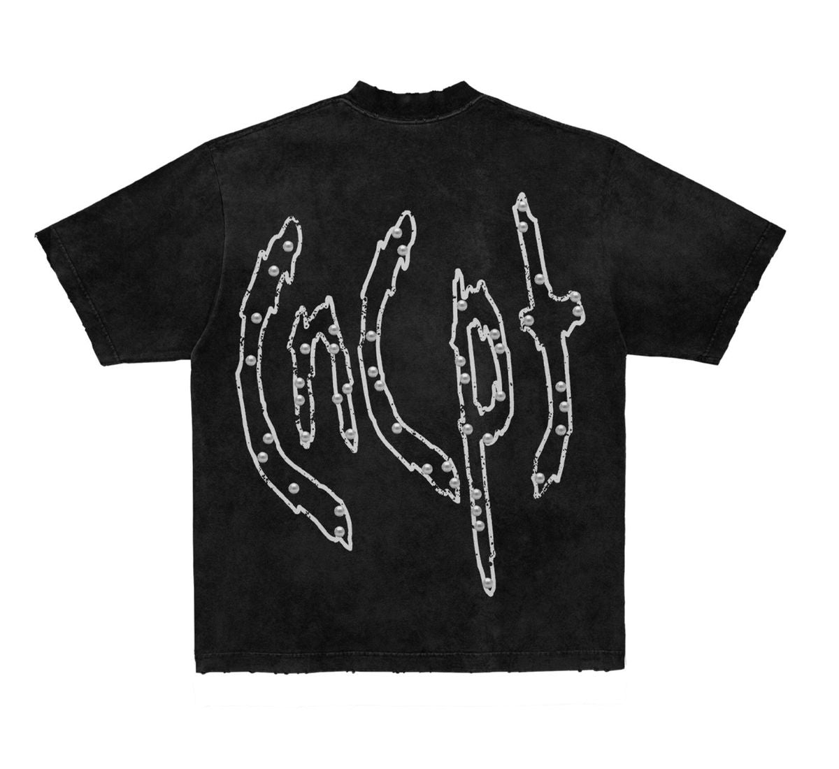 "Pearls 1 Tee" Black W