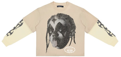 RUTHLESS GLORY BOXY LAYERED LONG SLEEVE TEE