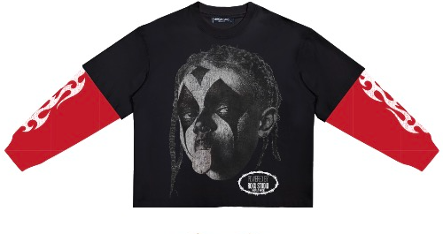 RUTHLESS GLORY BOXY LAYERED LONG SLEEVE TEE