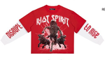 RIOT SPIRIT LAYERED LONG SLEEVE TEE