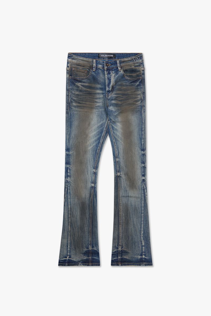 "FAX" STACKED DENIM