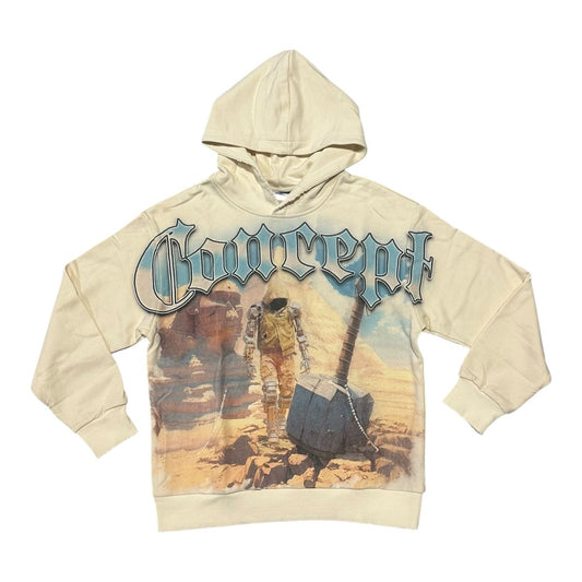 "ART OF WAR" HOODY - CREAM