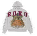 ROKU BULLDOG DROP SHOULDER CLASSIC FLEECE HOODIE