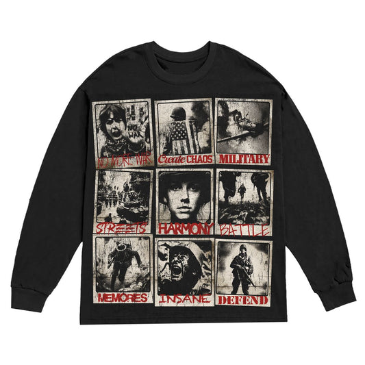 CREATE CHAOS LONG SLEEVE BLACK