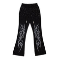 Y2K TRIBAL FLARE JOGGER