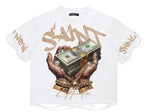 SAINT HUSTLE RHINESTONE BOXY TEE