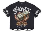 SAINT HUSTLE RHINESTONE BOXY TEE
