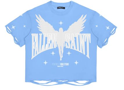 FALLEN SAINT RHINESTONE BOXY TEE
