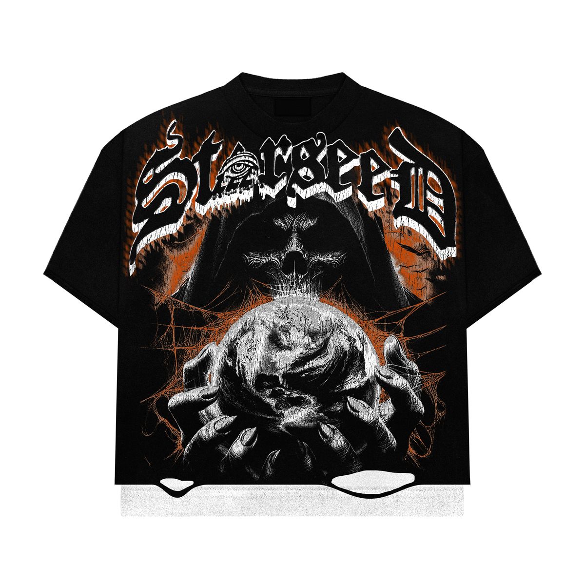 REAPER DOUBLE LAYER TEE ( SHATTERED BACKBOARD)