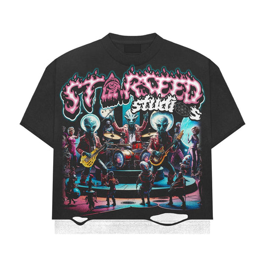 ALIEN BAND DOUBLE LAYER TEE