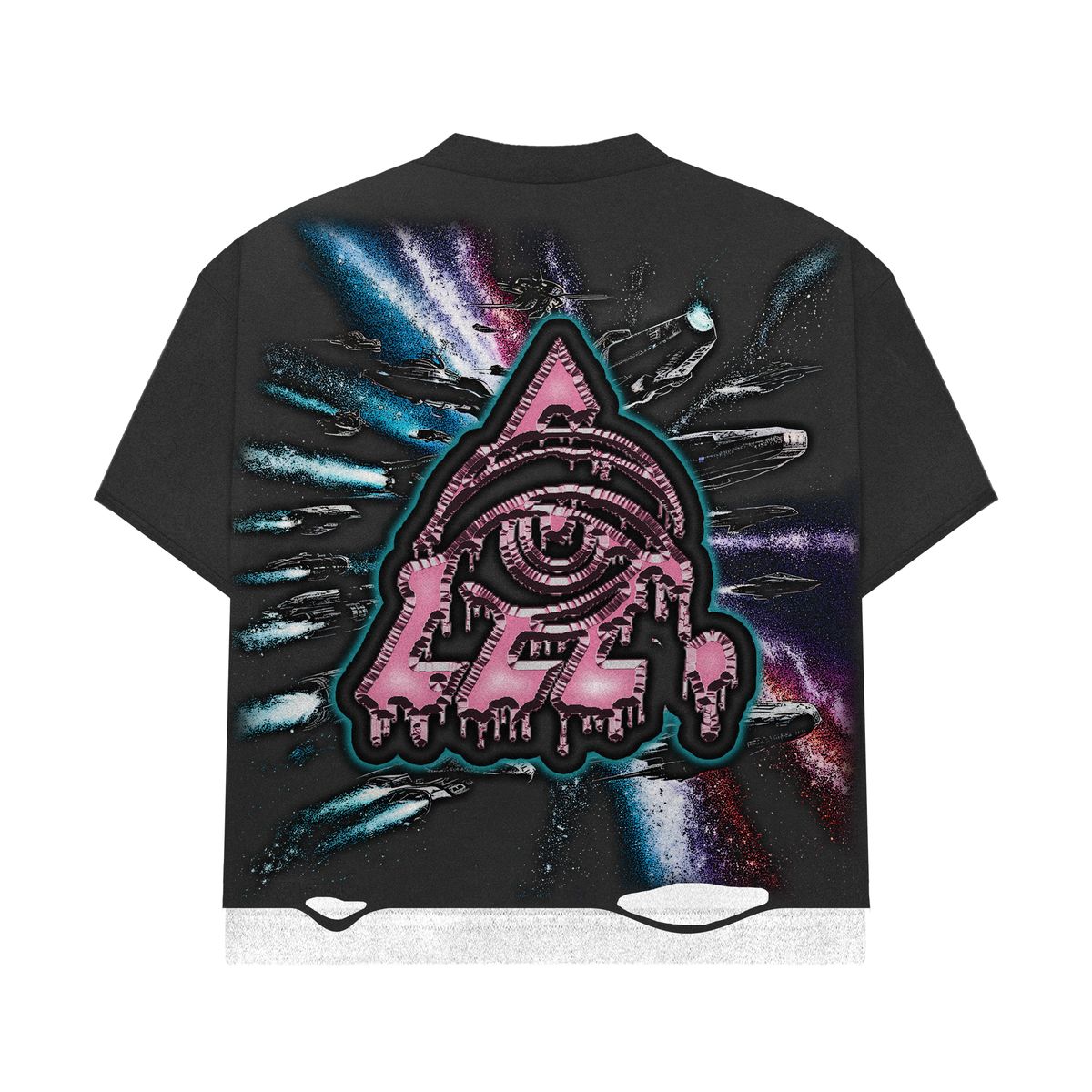 ALIEN BAND DOUBLE LAYER TEE