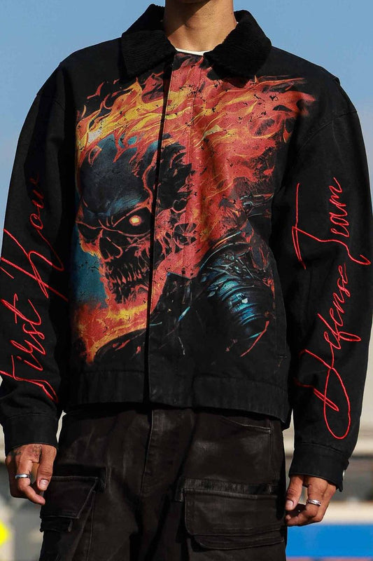 CAUTION NOT SO QUIET FLAME JACKET
