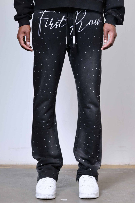 ALLOVER RHINE STONE STACK JOGGER