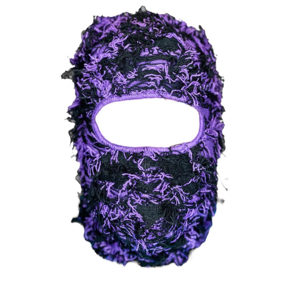 BLACK/PURPLE SKI MASK