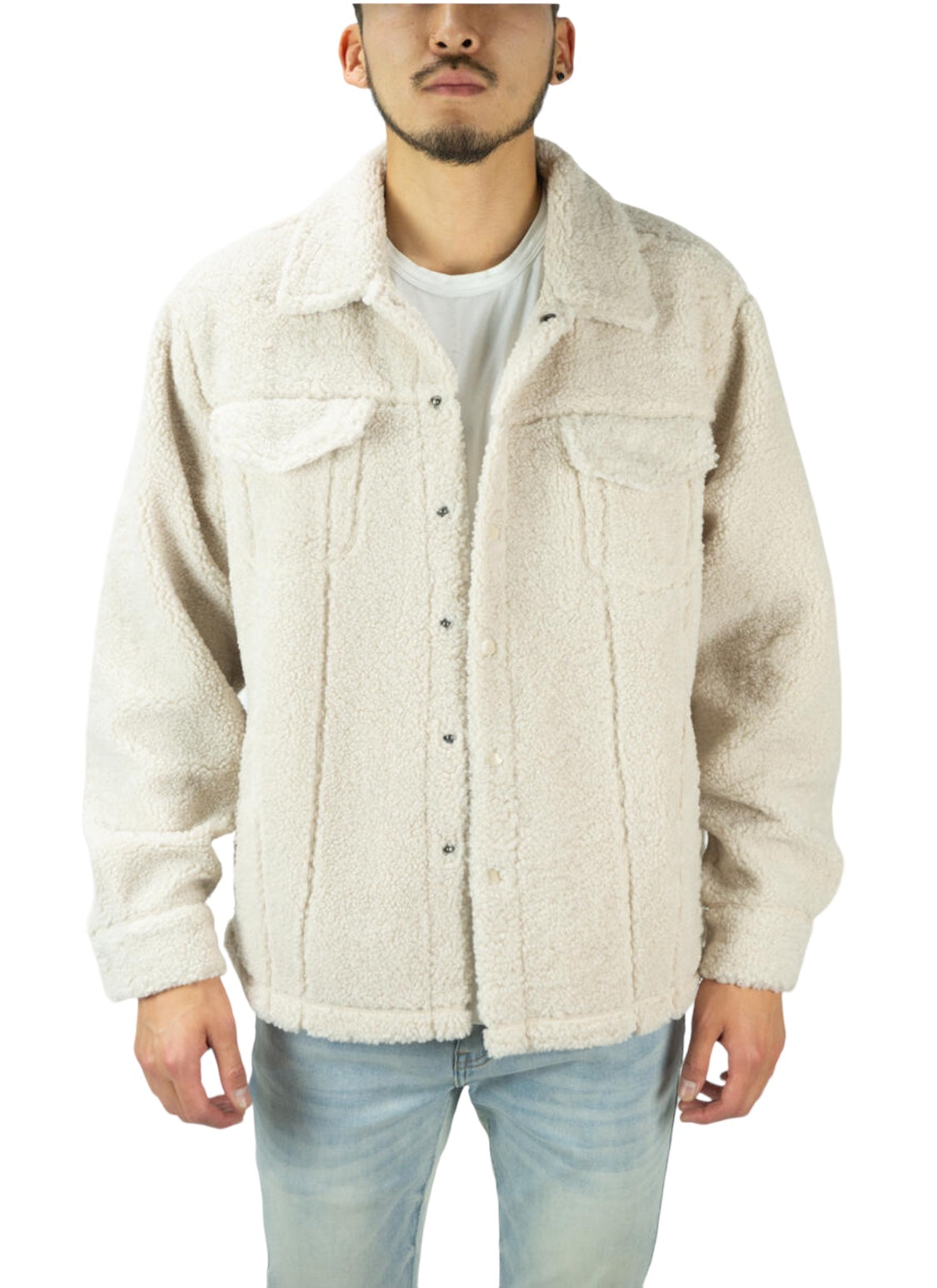 Sherpa Shacket White