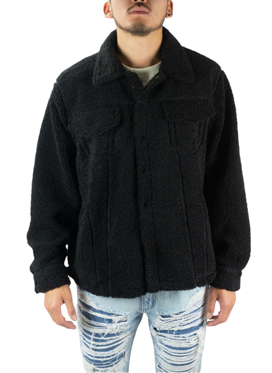 Sherpa Shacket Black