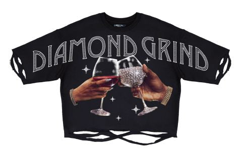 DIAMOND GRIND FLEECE CREW