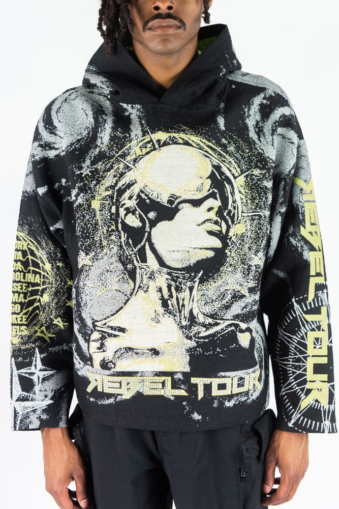 R.STONE - REBEL TOUR TAPESTRY HOODIE