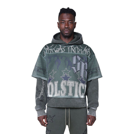 LUXE CLUB MESH 2-FER HOODIE