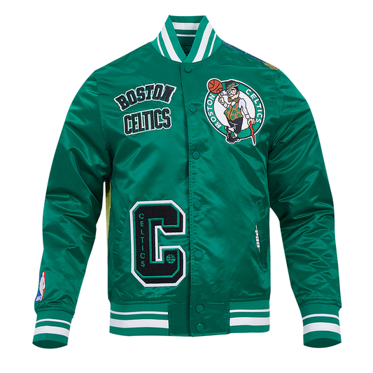 BOSTON CELTICS MEN'S SATIN JACKET SUBLIMATED SATIN JACKET