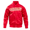 KANSAS CITY CHIEFS MEN'S SATIN JACKET CLASSIC SATIN