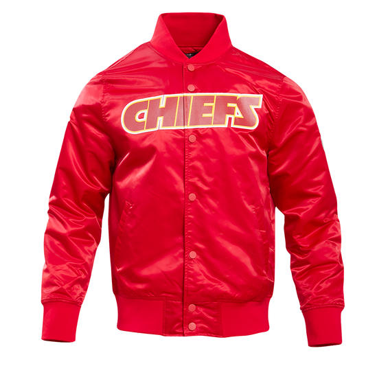 KANSAS CITY CHIEFS MEN'S SATIN JACKET CLASSIC SATIN