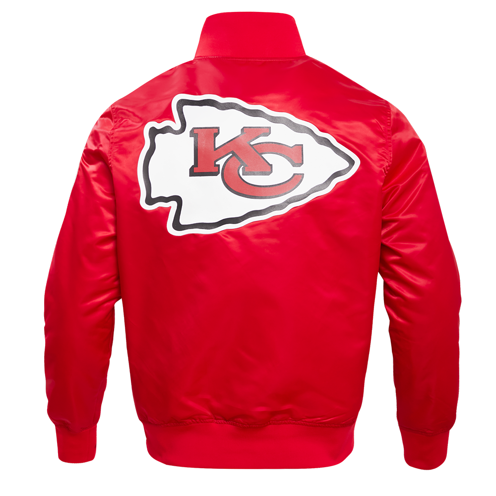 KANSAS CITY CHIEFS MEN'S SATIN JACKET CLASSIC SATIN