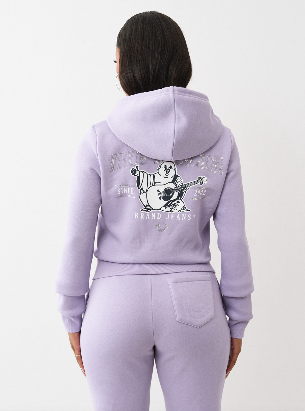 TR CRYSTAL ZIP HOODIE