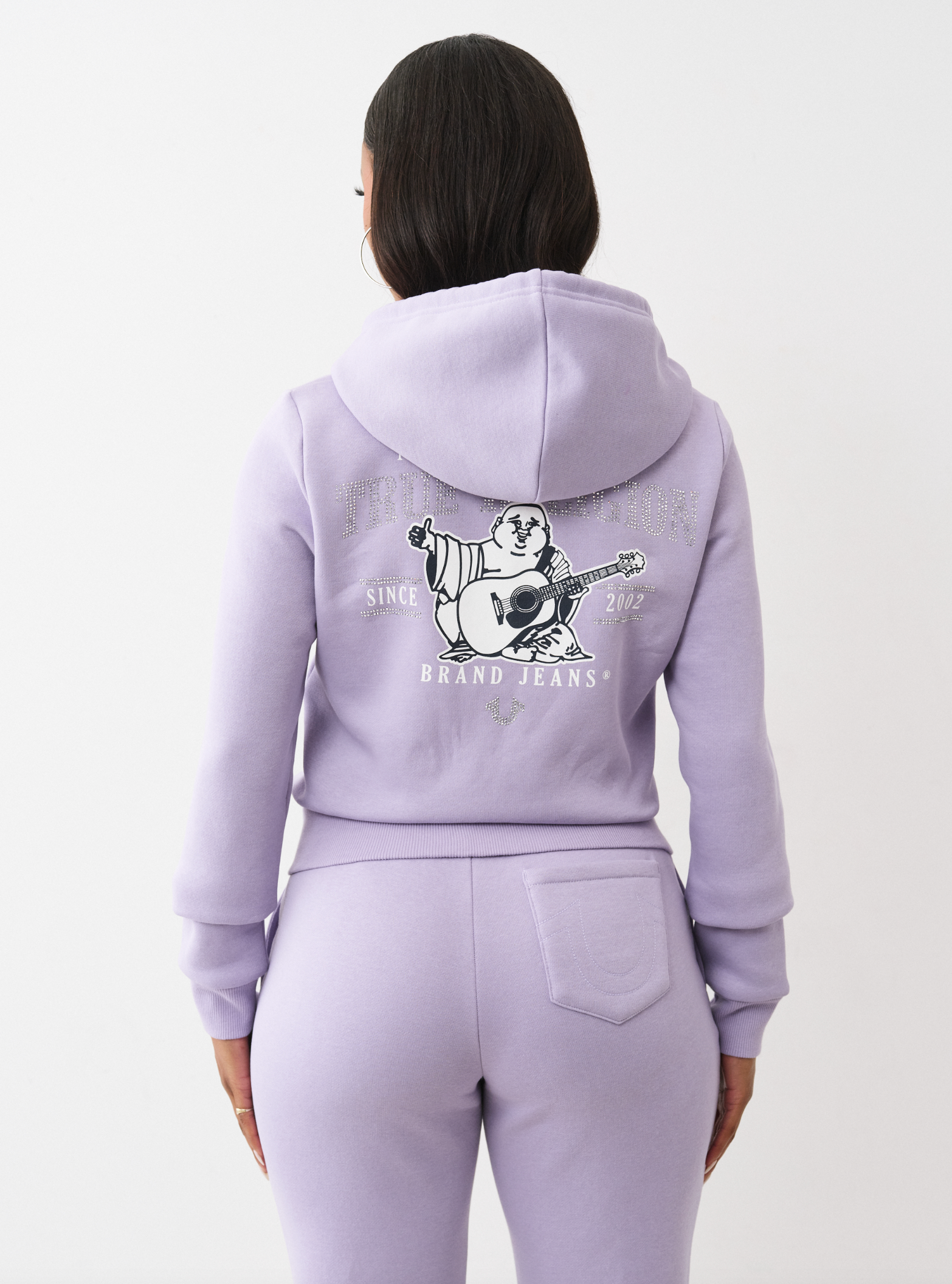 TR CRYSTAL ZIP HOODIE