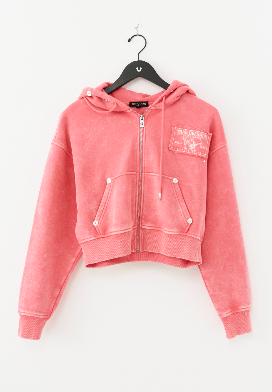 VINTGE WSH EMB RLX ZIP UP HD