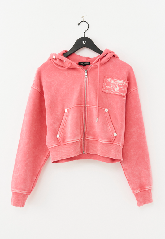 VINTGE WSH EMB RLX ZIP UP HD