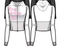 Crystal Tight 2 Way Zip Hoodie