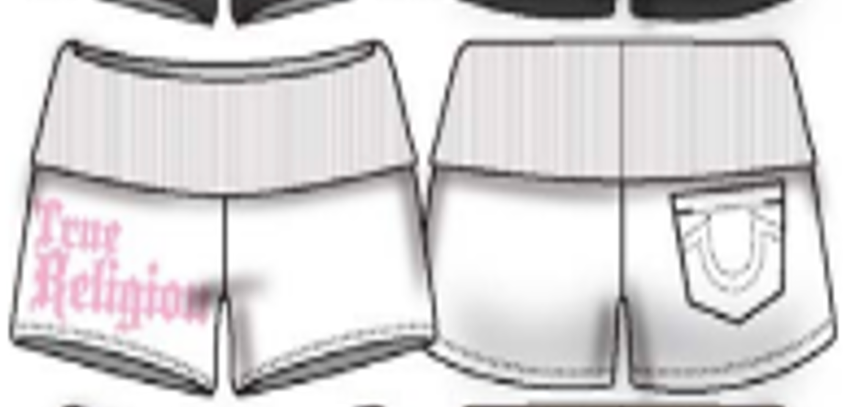 Crystal Fold Over WB Shorts