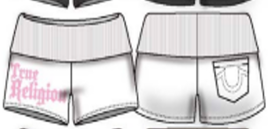 Crystal Fold Over WB Shorts
