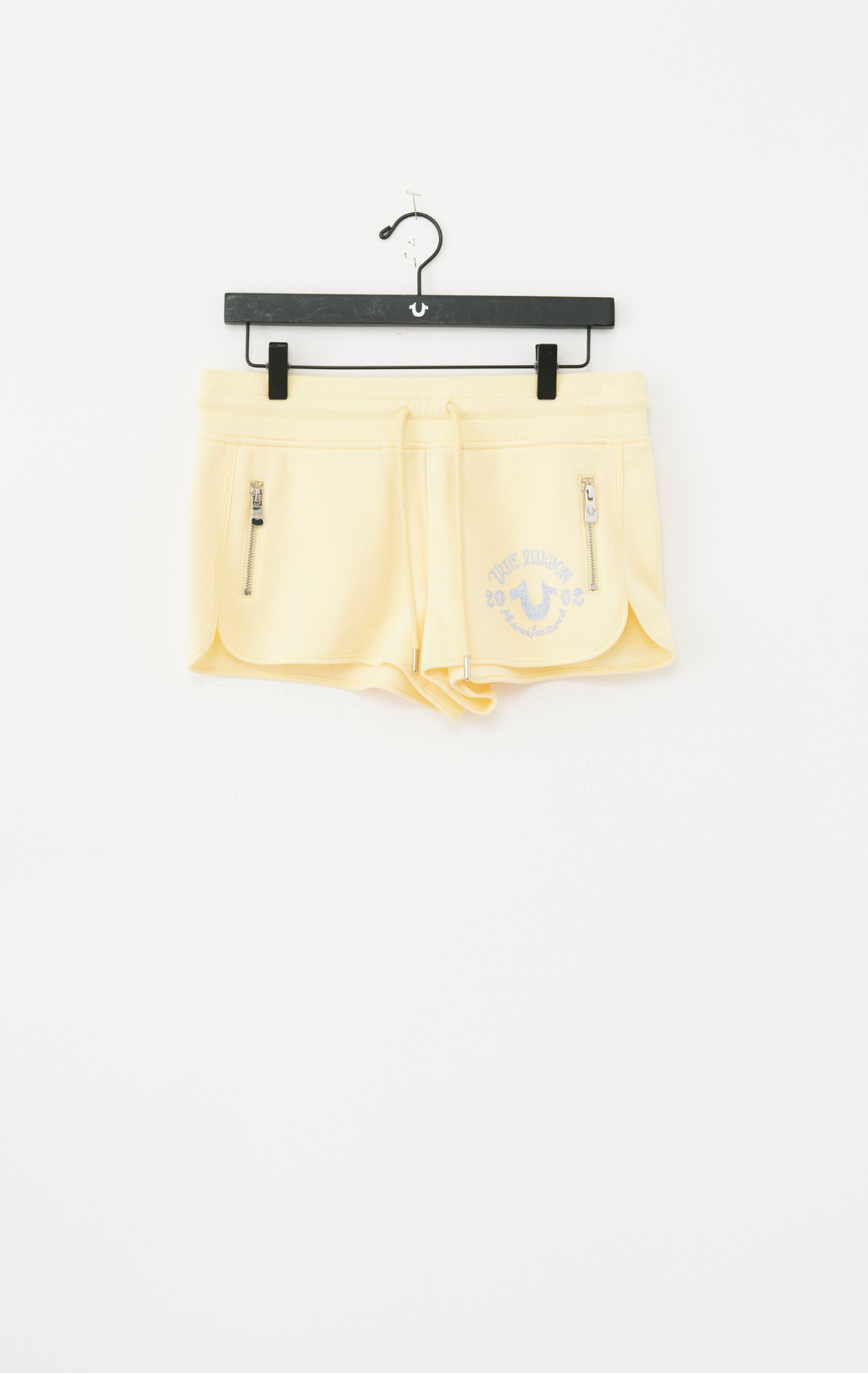 ZIP PKT DOLPHIN HEM HOT SHORTS