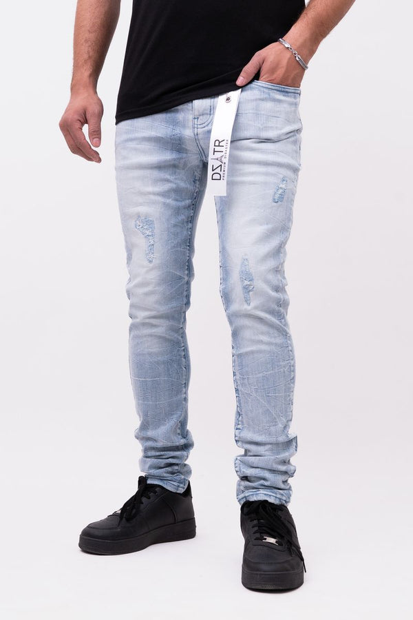 CLASSIC ULTRA SKINNY STRETCH DENIM - ICE BLUE
