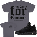 No Time for Romance - Dark Grey T-Shirts
