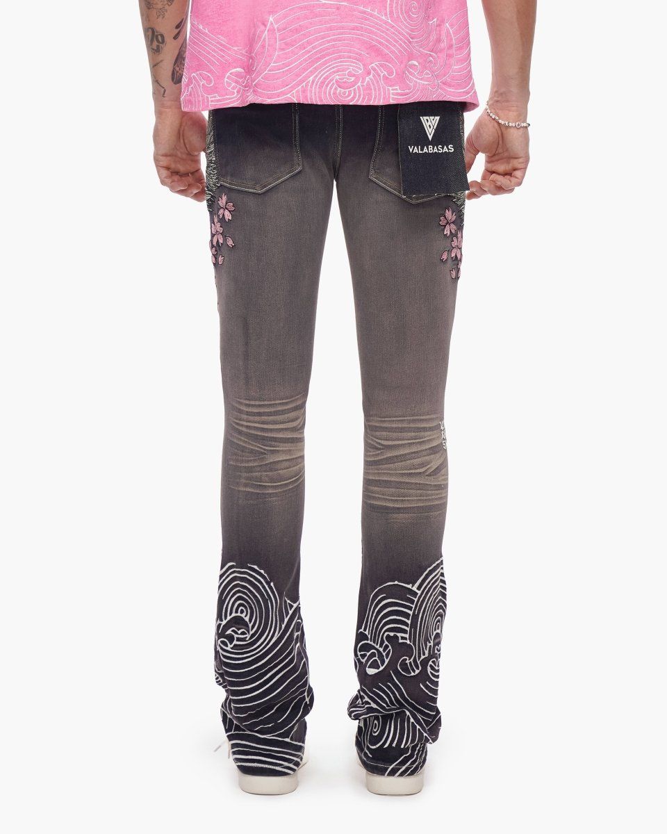 Tenka Stacked Denim Grey Wash