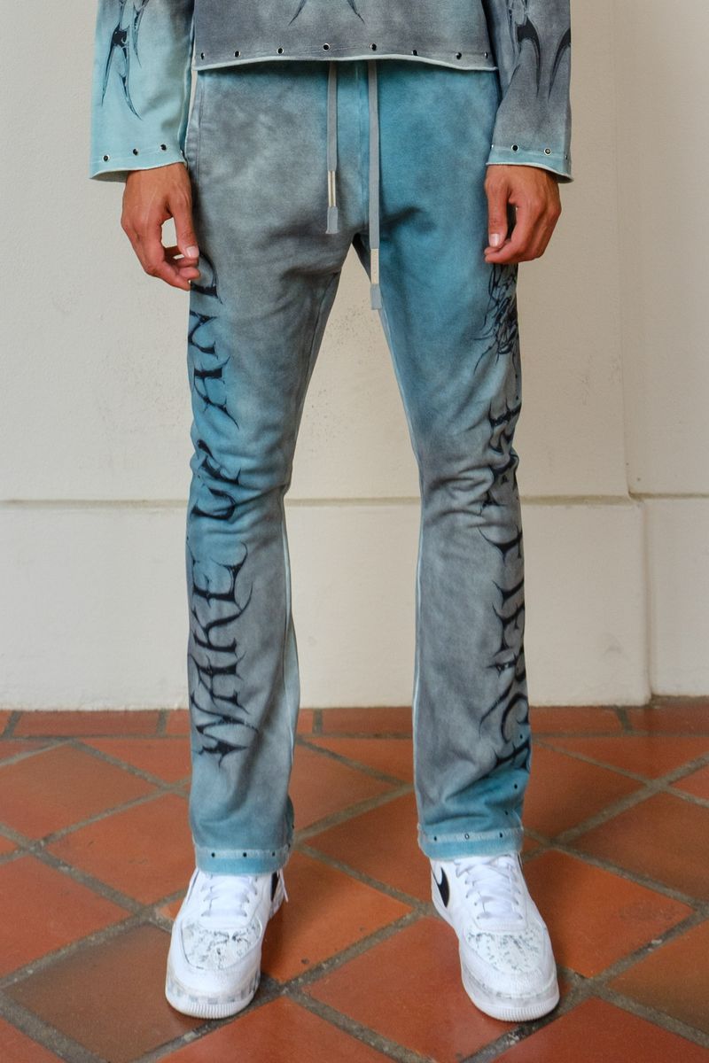 BE FIERCE GREEN MIST SCORPION FLARE JOGGER