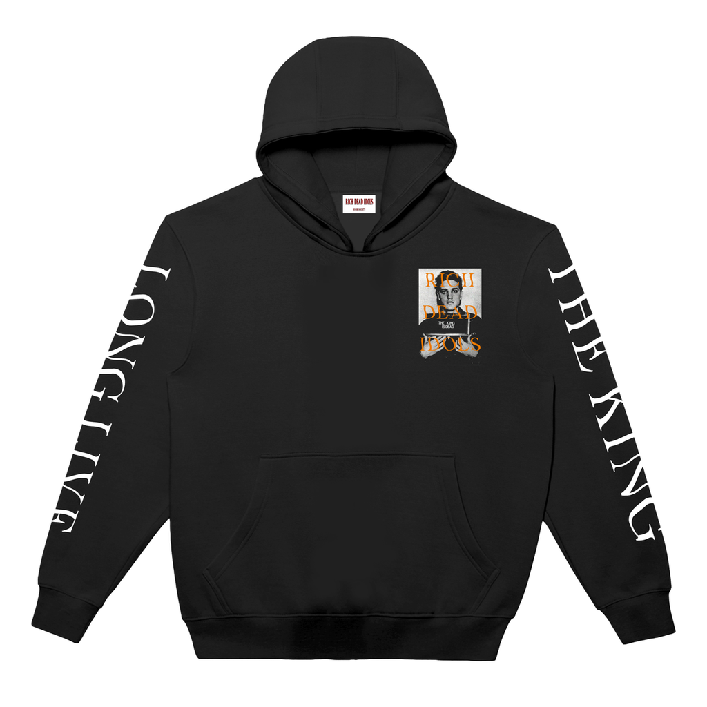 "ELVIS" HOODIE BLACK ORANGE