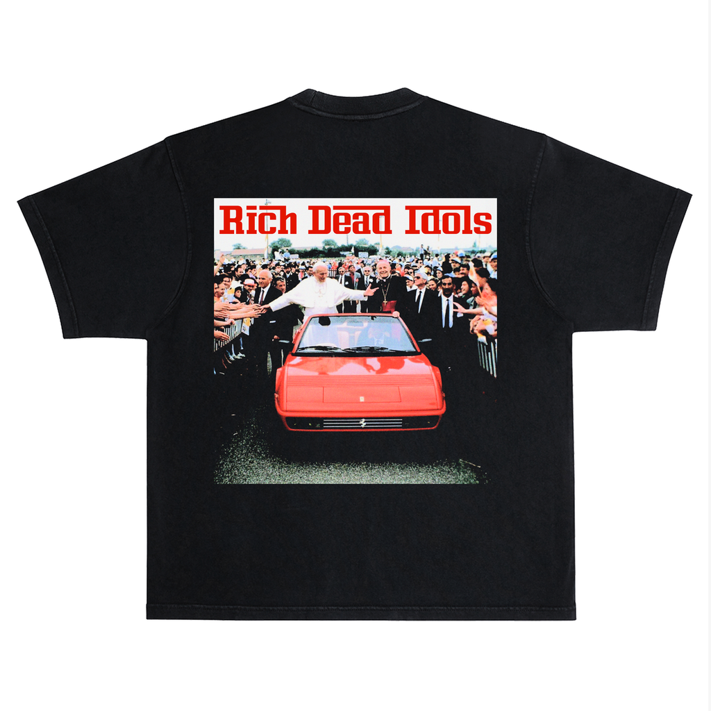 "FERRARI POPE" T-SHIRT BLACK